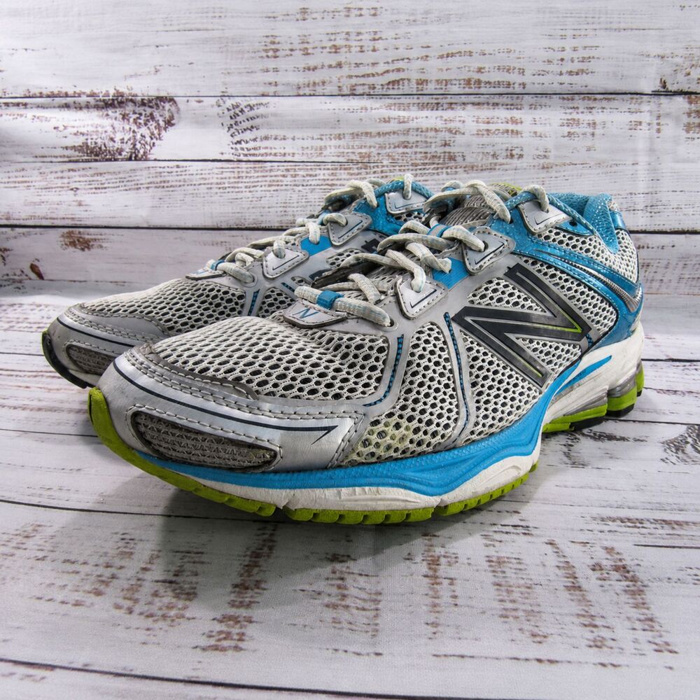New Balance 880 v2 Women 9.5 Men 8 Gray Blue Lime Running Shoes W880WB2